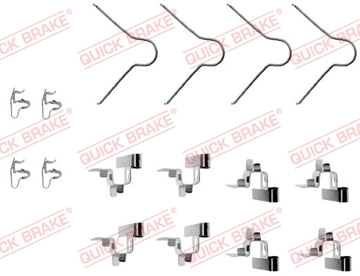 Kit accessori, Pastiglia freno - 109-1030 QUICK BRAKE