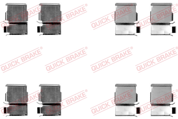 Accessory Kit, disc brake pad - 109-1033 QUICK BRAKE