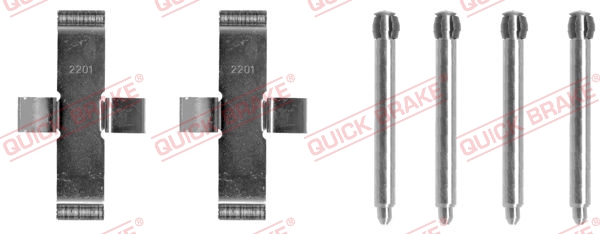 Kit accessori, Pastiglia freno - 109-1037 QUICK BRAKE