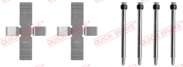 Комплектующие, колодки дискового тормоза - 109-1040 QUICK BRAKE
