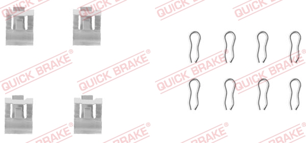 Accessory Kit, disc brake pad - 109-1055 QUICK BRAKE
