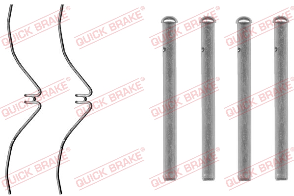 Accessory Kit, disc brake pad - 109-1061 QUICK BRAKE