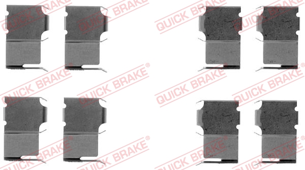 Accessory Kit, disc brake pad - 109-1063 QUICK BRAKE