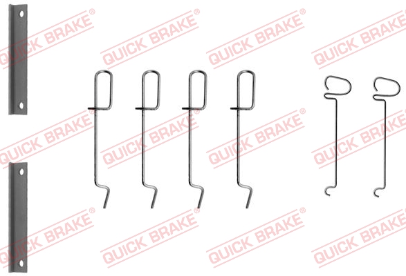 Kit accessori, Pastiglia freno - 109-1070 QUICK BRAKE