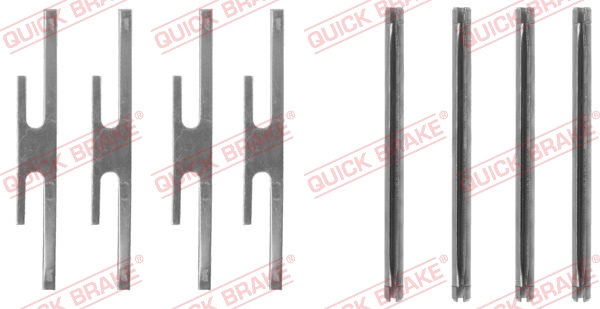 Kit accessori, Pastiglia freno - 109-1072 QUICK BRAKE