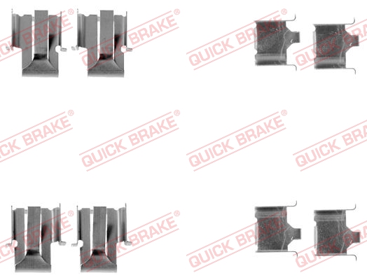 Accessory Kit, disc brake pad - 109-1078 QUICK BRAKE