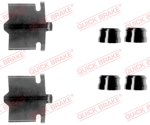 Accessory Kit, disc brake pad - 109-1084 QUICK BRAKE
