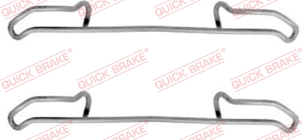 priedų komplektas, diskinių stabdžių trinkelės - 109-1085 QUICK BRAKE