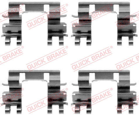 priedų komplektas, diskinių stabdžių trinkelės - 109-1087 QUICK BRAKE