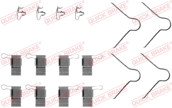 Accessory Kit, disc brake pad - 109-1089 QUICK BRAKE