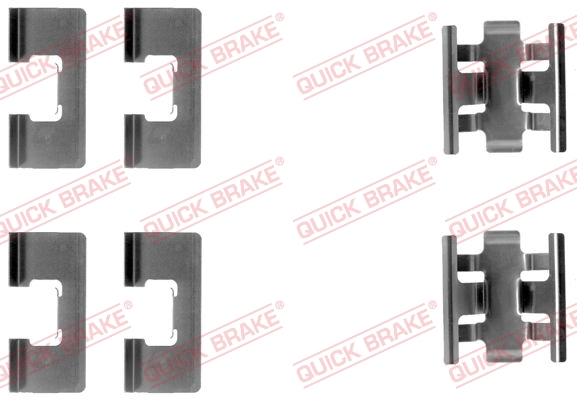 Комплектующие, колодки дискового тормоза - 109-1091 QUICK BRAKE