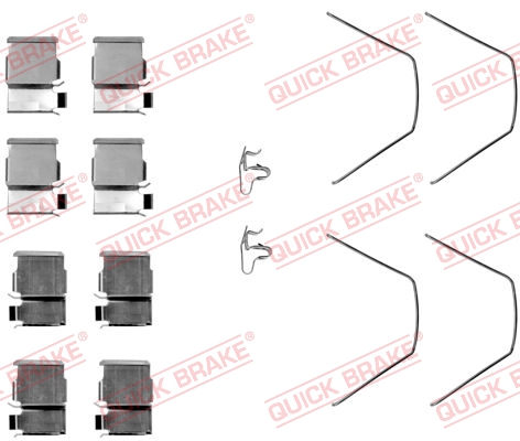 Kit accessori, Pastiglia freno - 109-1093 QUICK BRAKE