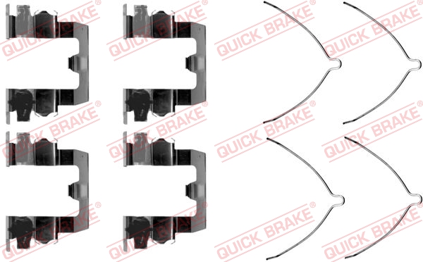 Kit accessori, Pastiglia freno - 109-1095 QUICK BRAKE