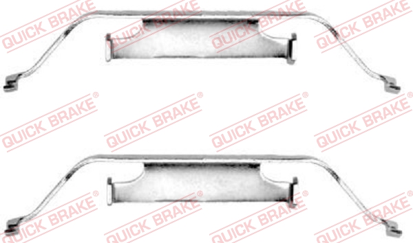 Kit accessori, Pastiglia freno - 109-1096 QUICK BRAKE