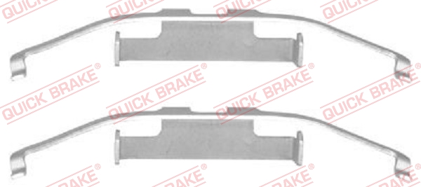 Комплектующие, колодки дискового тормоза - 109-1097 QUICK BRAKE