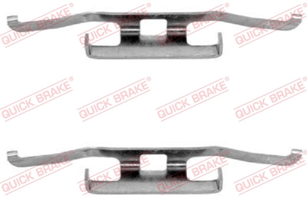 Accessory Kit, disc brake pad - 109-1098 QUICK BRAKE