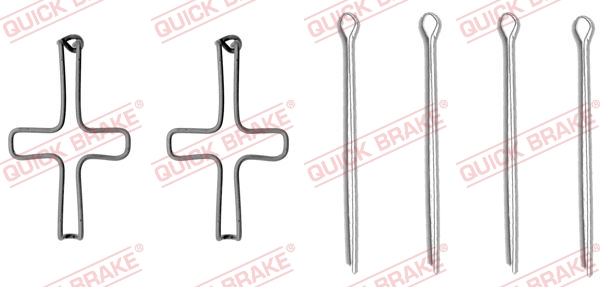 Kit accessori, Pastiglia freno - 109-1099 QUICK BRAKE