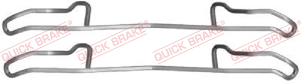 Kit accessori, Pastiglia freno - 109-1100 QUICK BRAKE