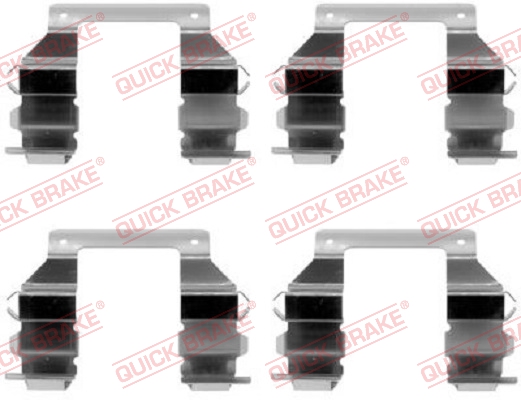 Kit accessori, Pastiglia freno - 109-1103 QUICK BRAKE