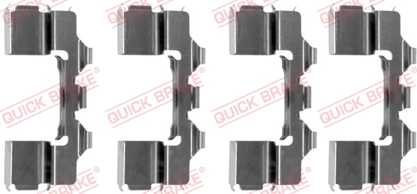 Комплектующие, колодки дискового тормоза - 109-1104 QUICK BRAKE
