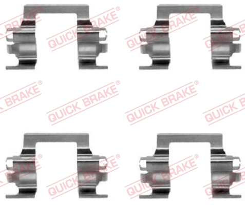 Accessory Kit, disc brake pad - 109-1117 QUICK BRAKE
