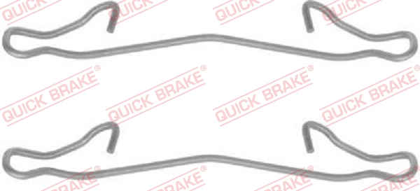 Zubehörsatz, Scheibenbremsbelag - 109-1121 QUICK BRAKE