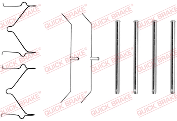 Комплектующие, колодки дискового тормоза - 109-1129 QUICK BRAKE