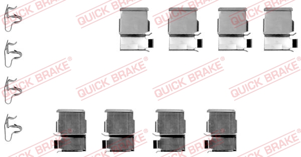 Accessory Kit, disc brake pad - 109-1133 QUICK BRAKE