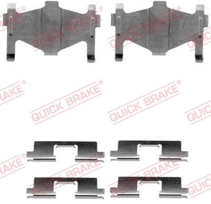 Accessory Kit, disc brake pad - 109-1136 QUICK BRAKE