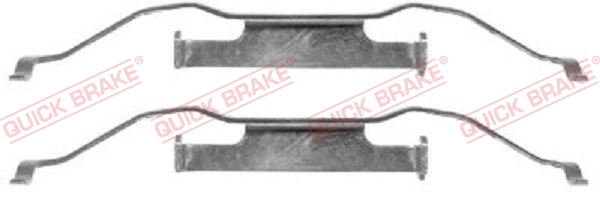 Zubehörsatz, Scheibenbremsbelag - 109-1148 QUICK BRAKE