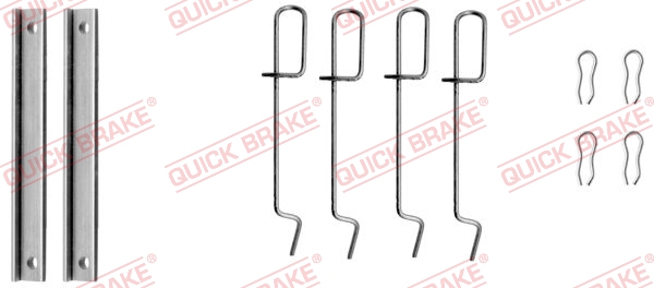 Accessory Kit, disc brake pad - 109-1151 QUICK BRAKE