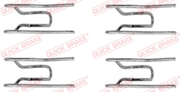 Комплектующие, колодки дискового тормоза - 109-1152 QUICK BRAKE