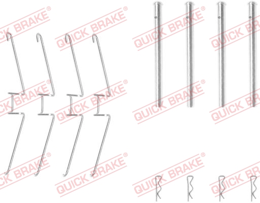 Kit accessori, Pastiglia freno - 109-1155 QUICK BRAKE