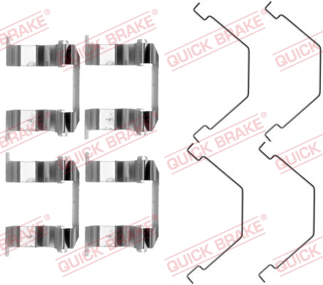 Accessory Kit, disc brake pad - 109-1158 QUICK BRAKE