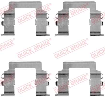 Kit accessori, Pastiglia freno - 109-1161 QUICK BRAKE