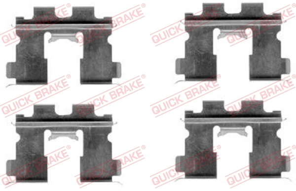 Accessory Kit, disc brake pad - 109-1163 QUICK BRAKE