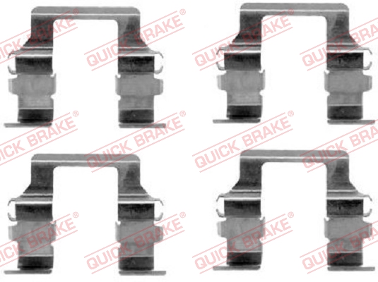 Accessory Kit, disc brake pad - 109-1164 QUICK BRAKE