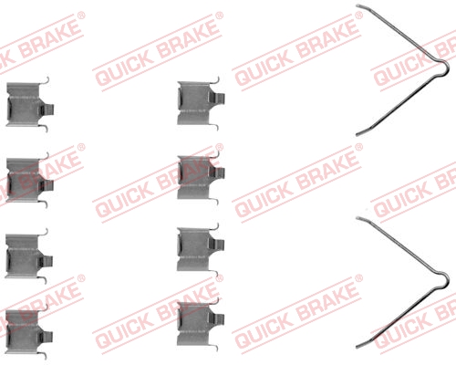 Accessory Kit, disc brake pad - 109-1166 QUICK BRAKE