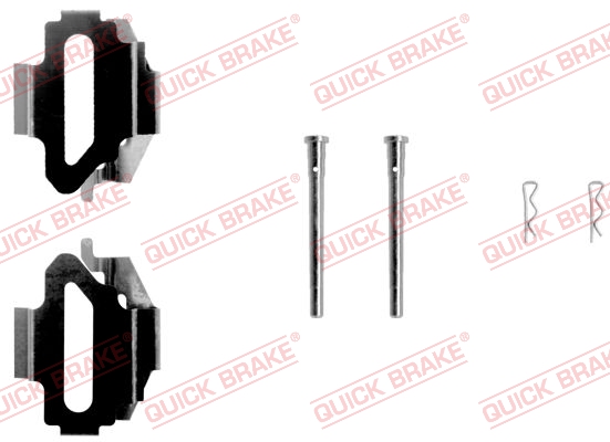 Kit accessori, Pastiglia freno - 109-1168 QUICK BRAKE