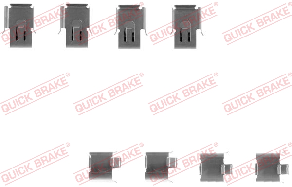 Комплектующие, колодки дискового тормоза - 109-1171 QUICK BRAKE