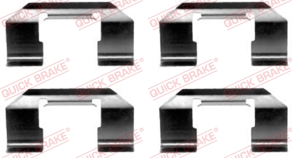 priedų komplektas, diskinių stabdžių trinkelės - 109-1174 QUICK BRAKE