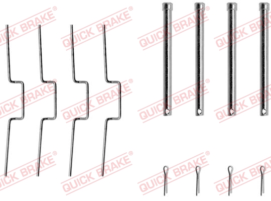 Kit accessori, Pastiglia freno - 109-1176 QUICK BRAKE