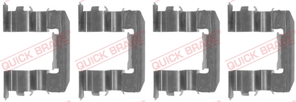 Комплектующие, колодки дискового тормоза - 109-1184 QUICK BRAKE