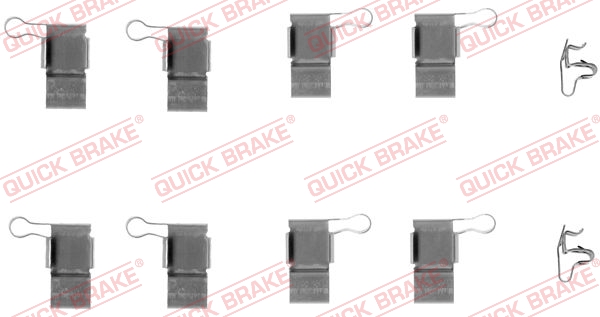 Accessory Kit, disc brake pad - 109-1193 QUICK BRAKE