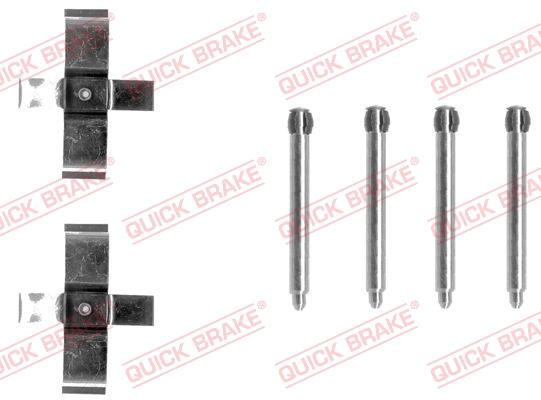 Kit accessori, Pastiglia freno - 109-1195 QUICK BRAKE