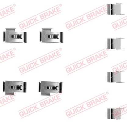 Комплектующие, колодки дискового тормоза - 109-1198 QUICK BRAKE