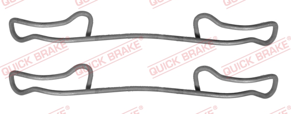 priedų komplektas, diskinių stabdžių trinkelės - 109-1200 QUICK BRAKE