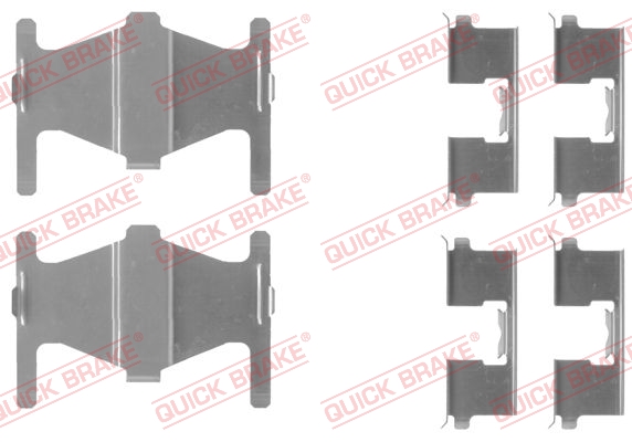 Zubehörsatz, Scheibenbremsbelag - 109-1204 QUICK BRAKE