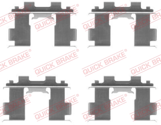 Accessory Kit, disc brake pad - 109-1205 QUICK BRAKE