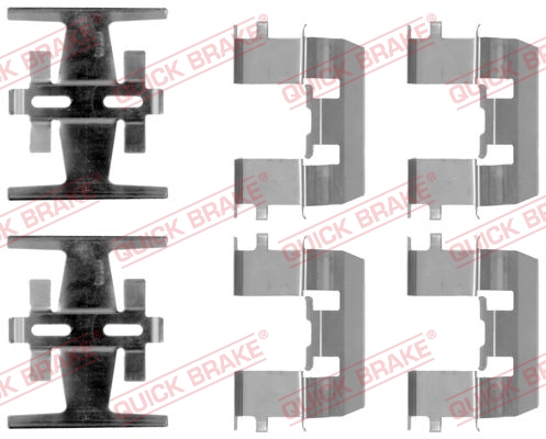 Kit accessori, Pastiglia freno - 109-1208 QUICK BRAKE